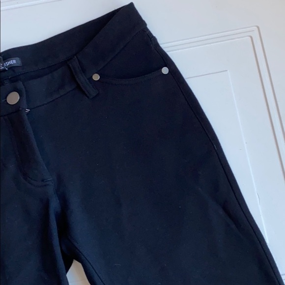 Eileen Fisher Skinny Cropped Knit Pants 2 - Picture 2 of 5